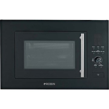 Robin CW-850 Εντοιχιζόμενος Φούρνος Μικροκυμάτων με Grill 25lt Μαύρος